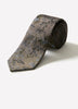Skinny Tie with Foliage Pattern