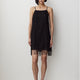 Woven Mini Dress with Fringe Detail