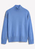 Long-Sleeve Funnel-Neck Merino-Blend Sweater