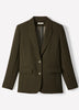 Relaxed-Fit Two-Button Blazer