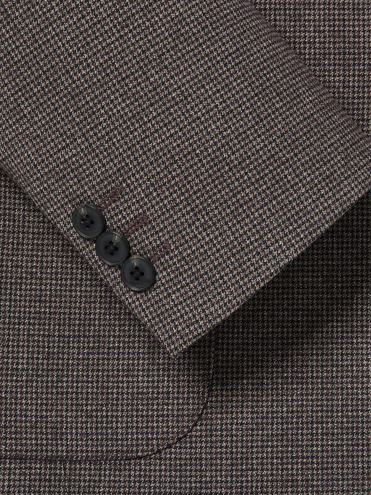 Slim Fit Woven Houndstooth Blazer