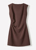 Sleeveless Crew-Neck Mini Dress