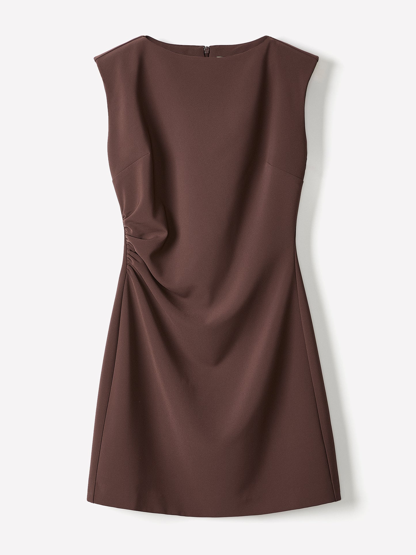 Sleeveless Crew-Neck Mini Dress