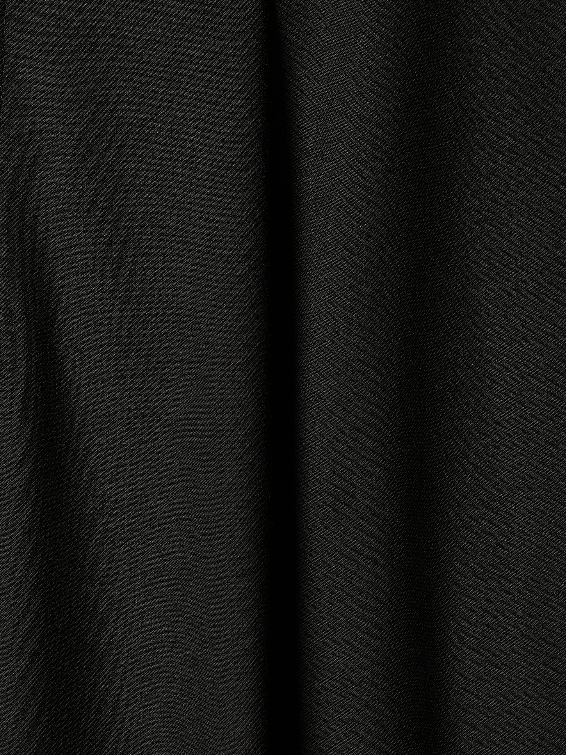 Wool-Blend Tapered-Leg Pleated Dress Pant