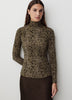 Long-Sleeve Mock-Neck Top