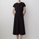 Woven Dress Crepe Fabric Extended Sleeve