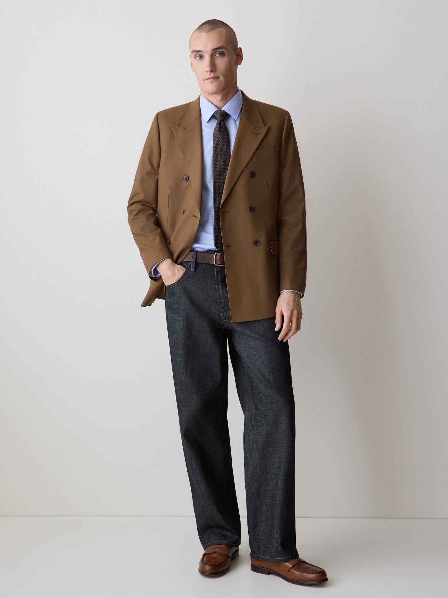 Relaxed Fit Woven Denim Pant in 100% Cotton