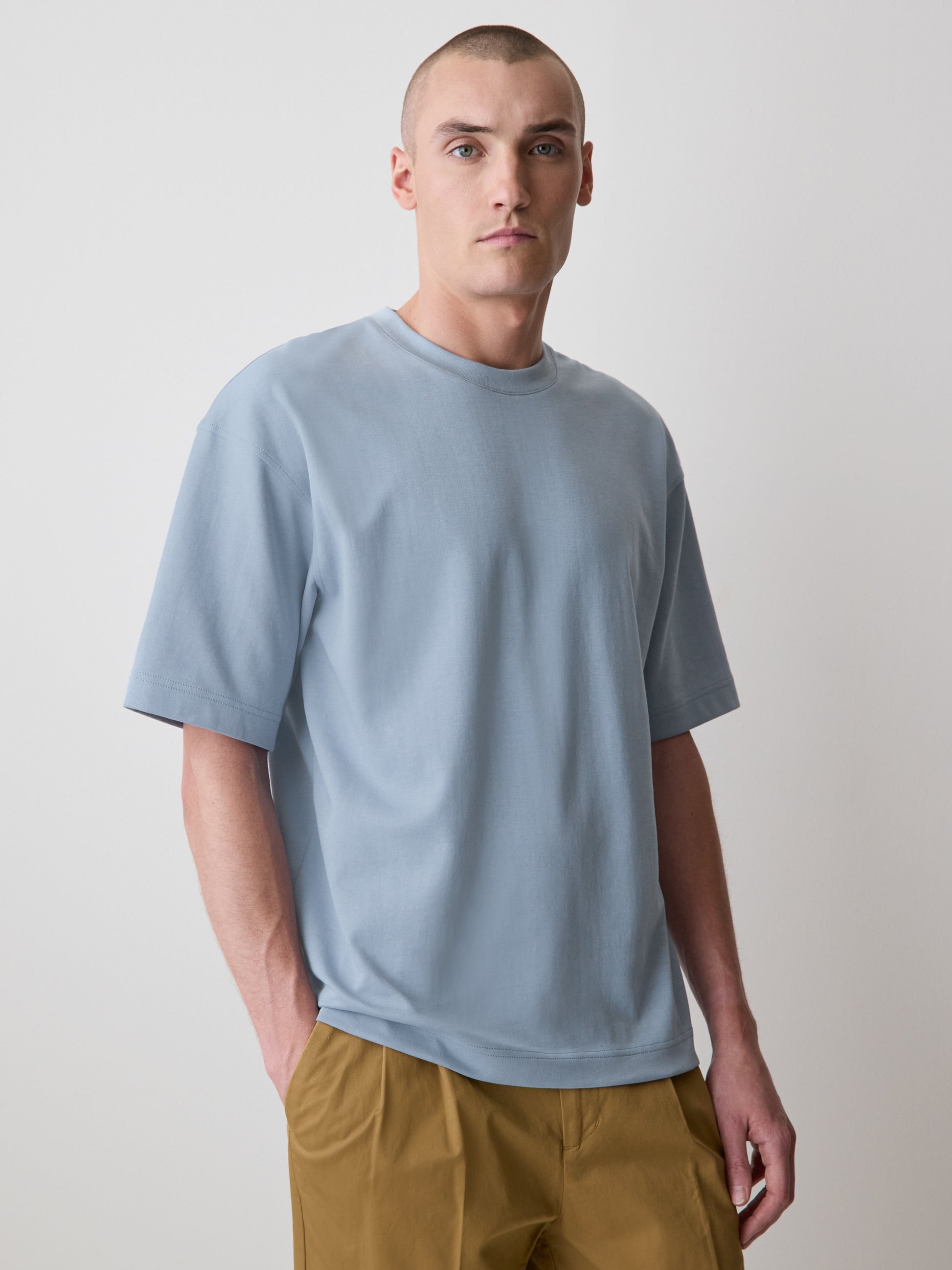 Oversized Short-Sleeve Crew-Neck Tee