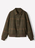 Plaid Wool-Blend Jacket