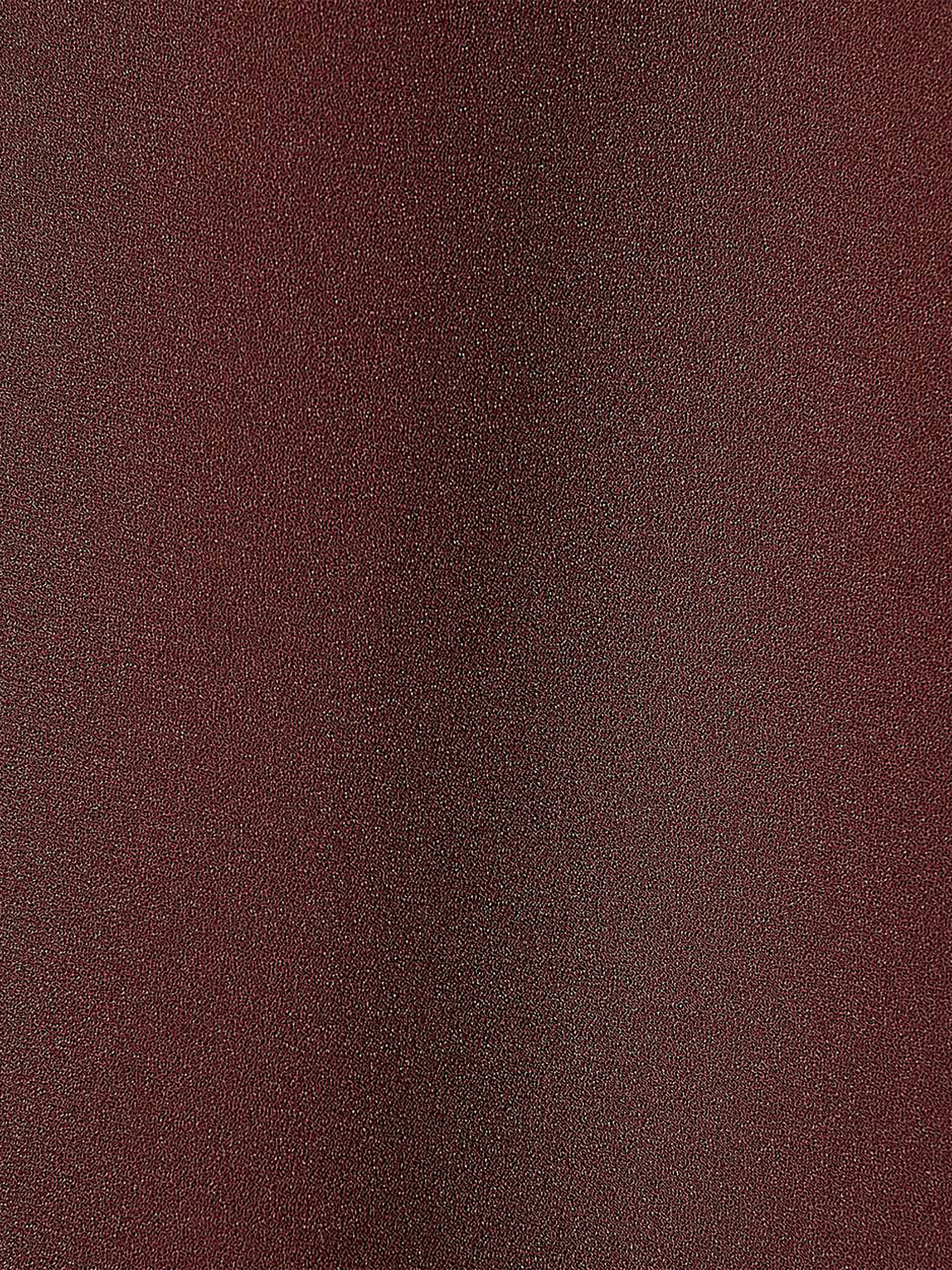 Short-Sleeve Crew-Neck Mix-Media Blouse