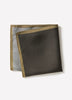 Pocket Square 100% Silk Mens Woven Butter Moss