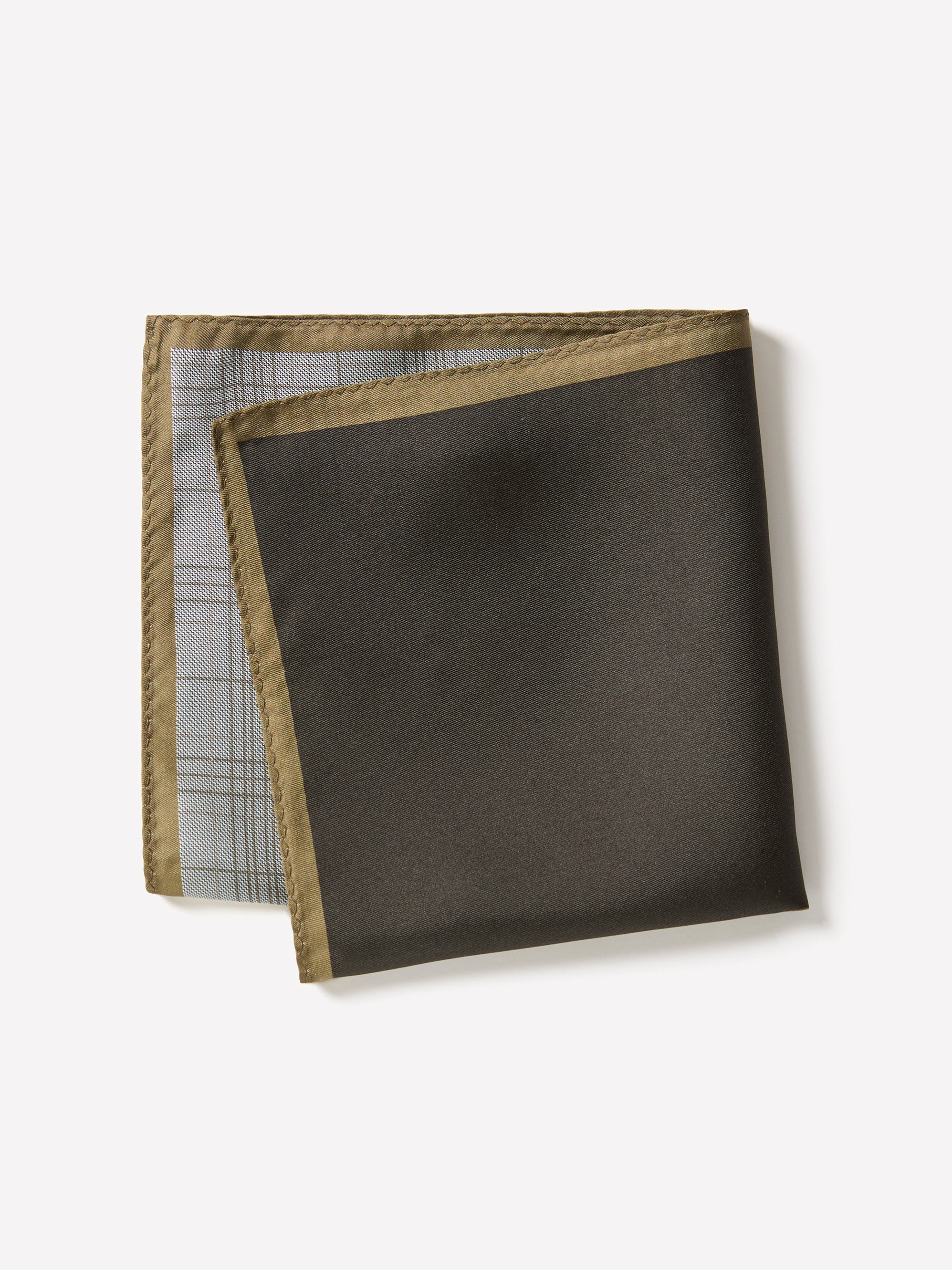 Pocket Square 100% Silk Mens Woven Butter Moss