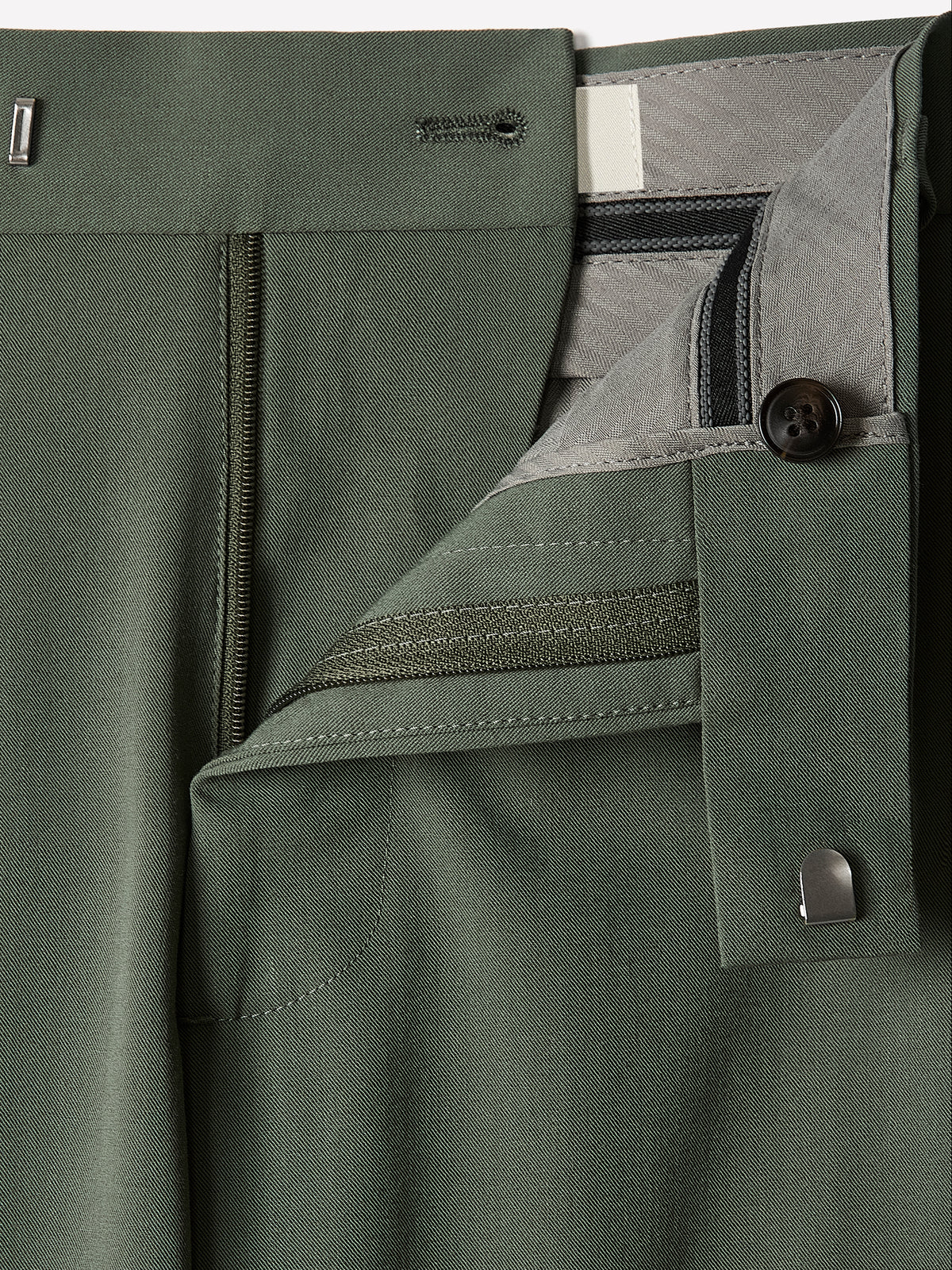 Slim-Fit Teal Wool-Blend Suit Pant
