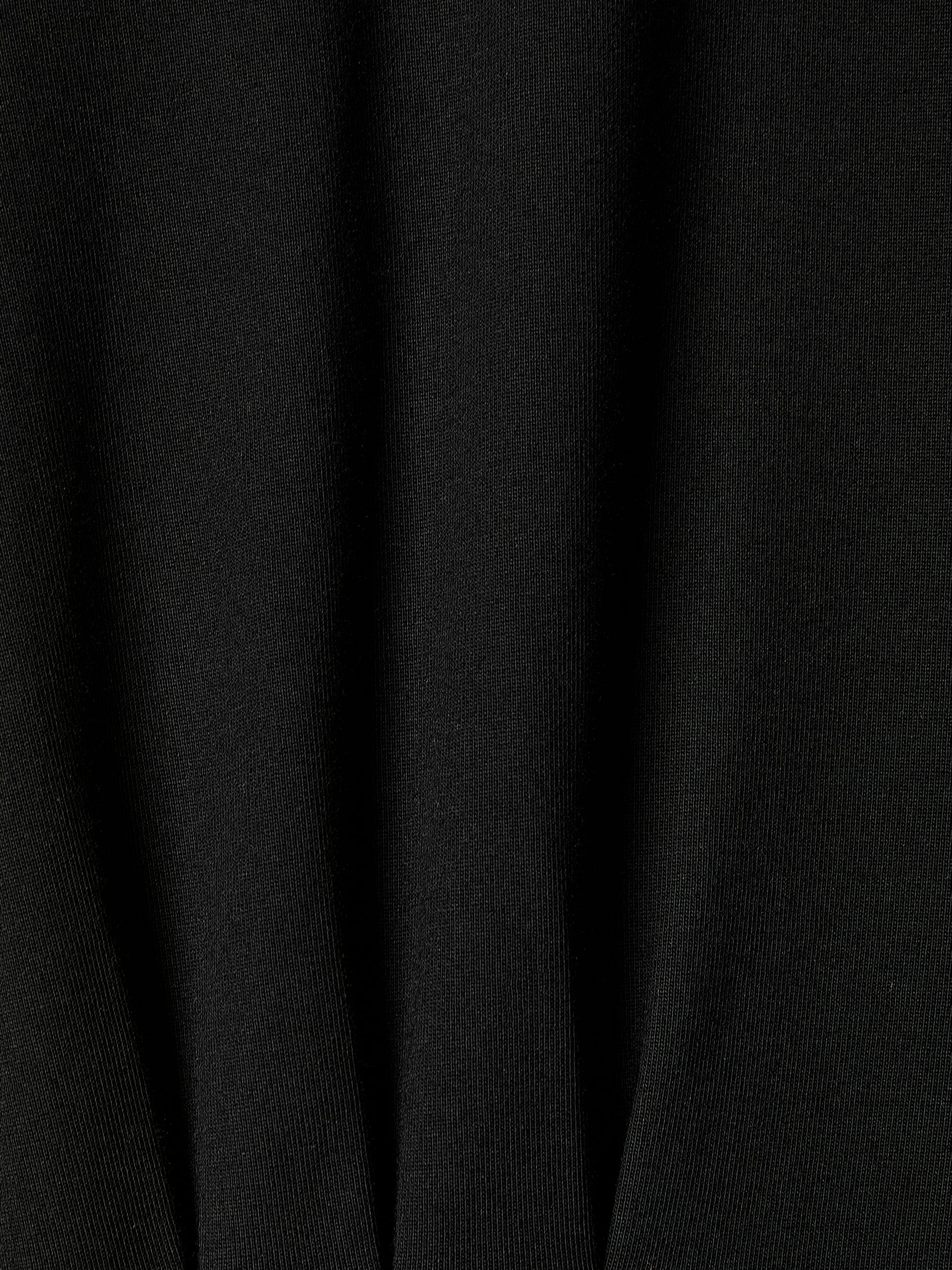 Asymmetric Cotton Jersey Knit Dress