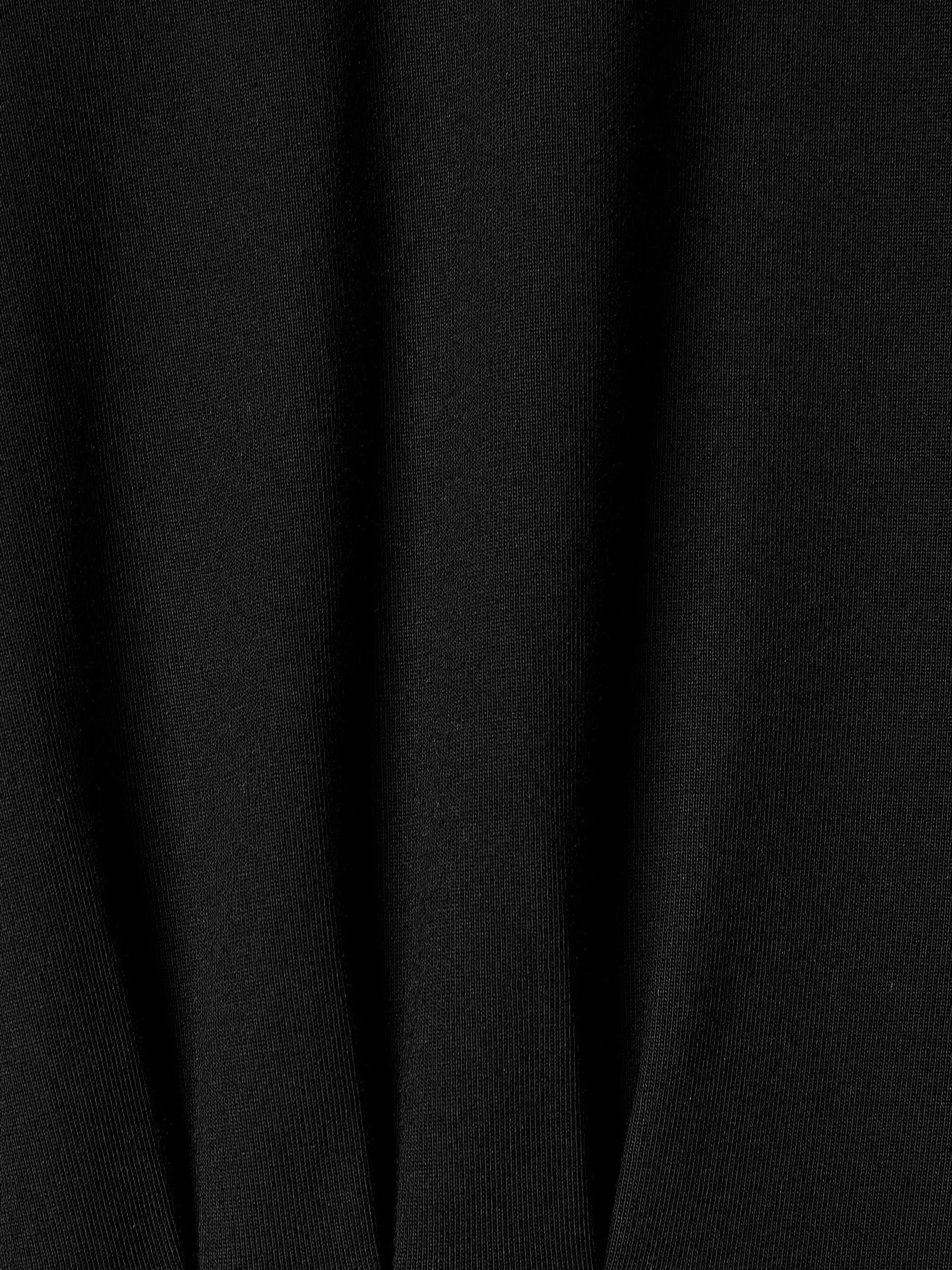 Asymmetric Cotton Jersey Knit Dress