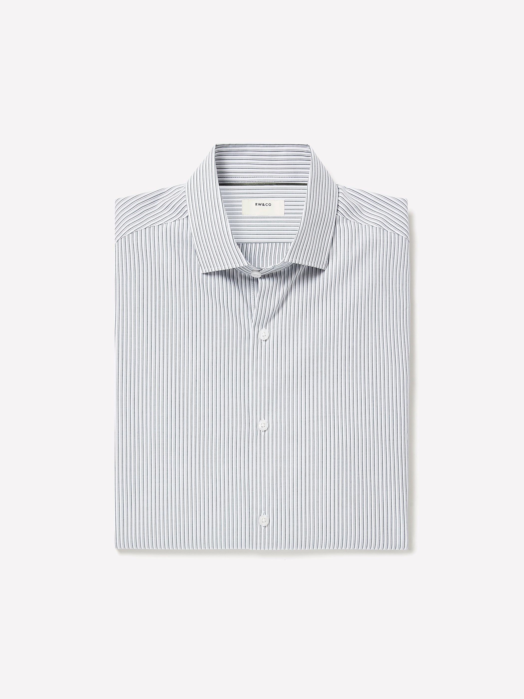 Slim-Fit Striped Dress Shirt