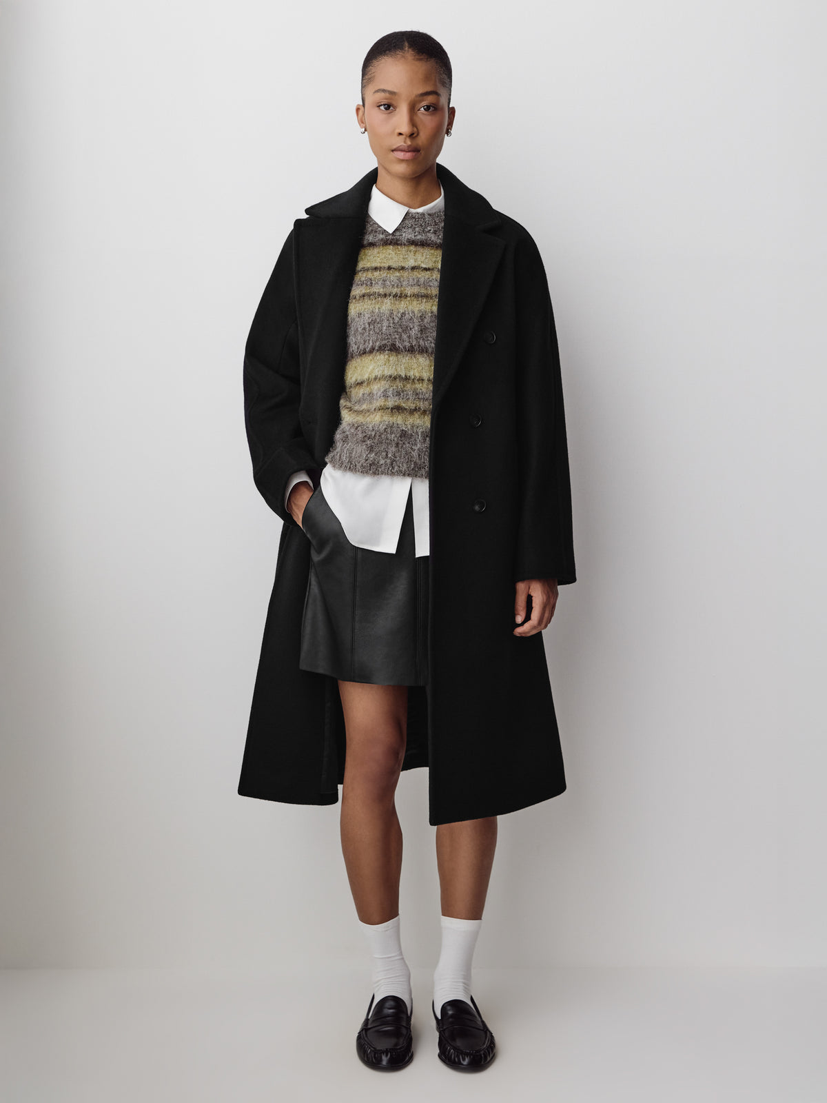 Faux Leather Mini Skirt