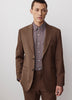 Wool Blend Tailored Men's Blazer Rust