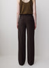 Woven Wide Leg Pant Mid Rise Stretch Fabric
