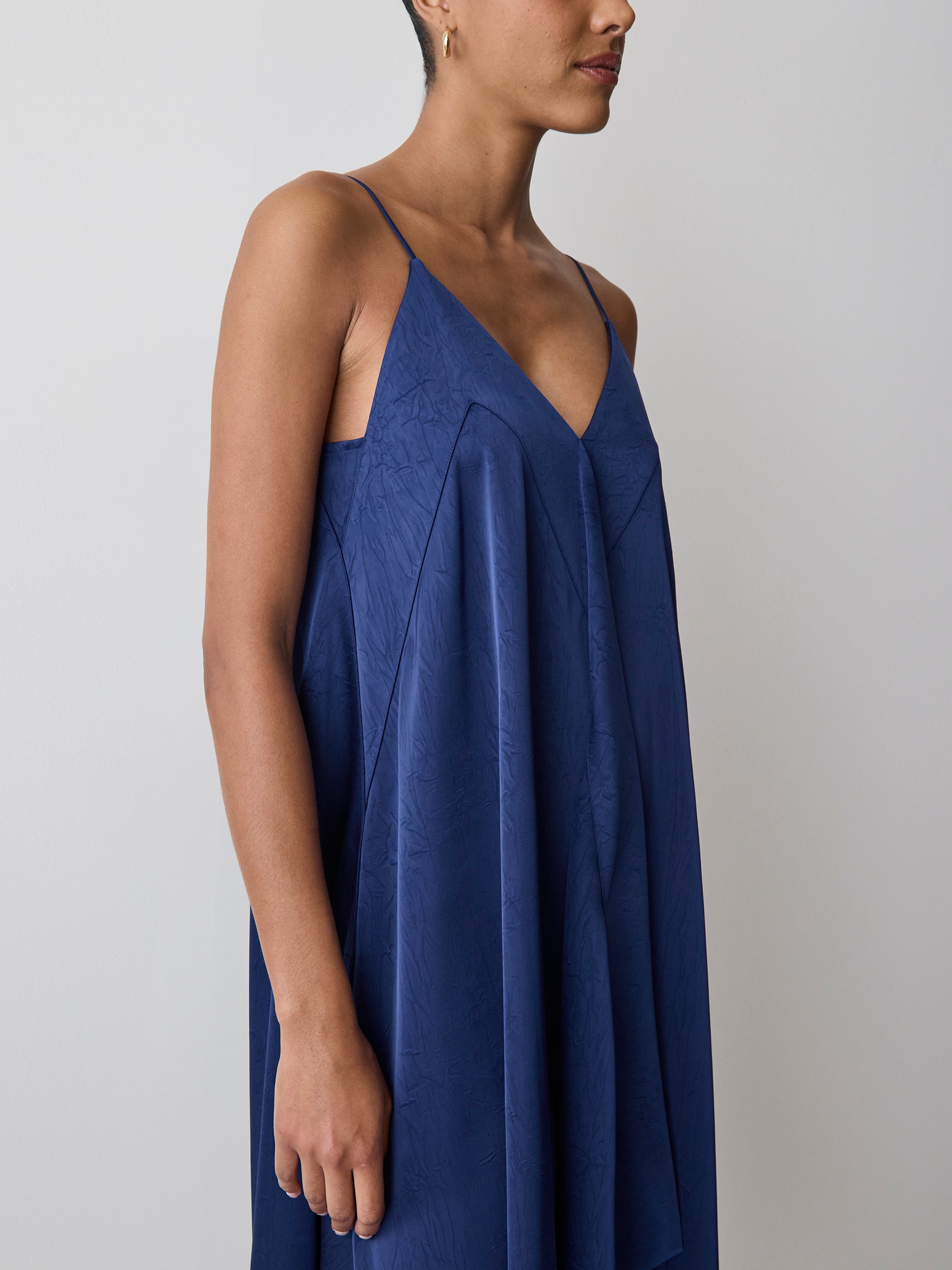 Sleeveless V-Neck Midi Dress