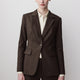 One-Button Fitted Blazer