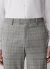 Slim-Fit Checkered Grey Suit Pant