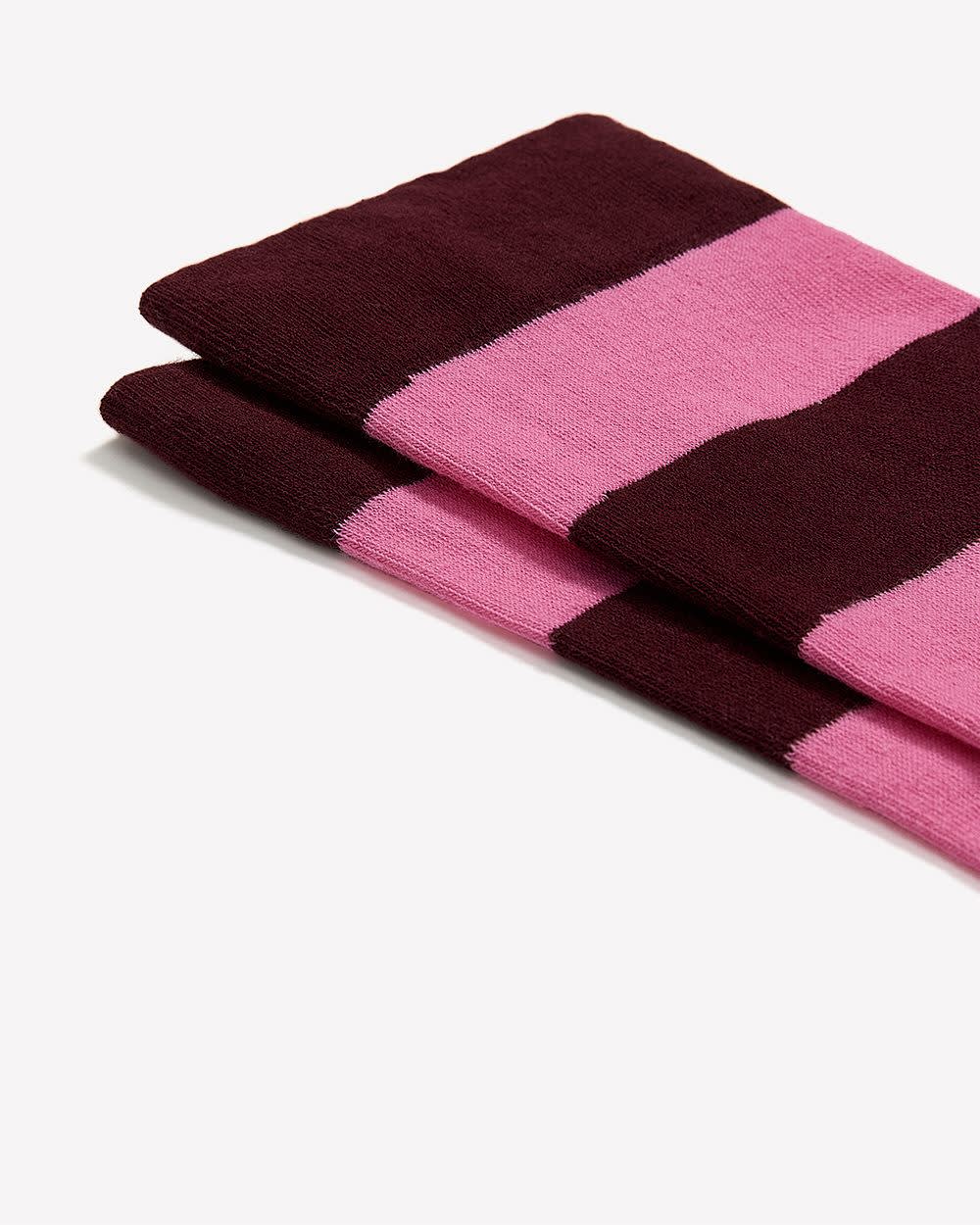 Bas Mi-Mollet avec Rayures