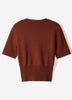 Knit Sweater with Shoulder Pads, Viscose Nylon Blend