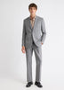 Tailored-Fit Grey Hopsack Suit Pant