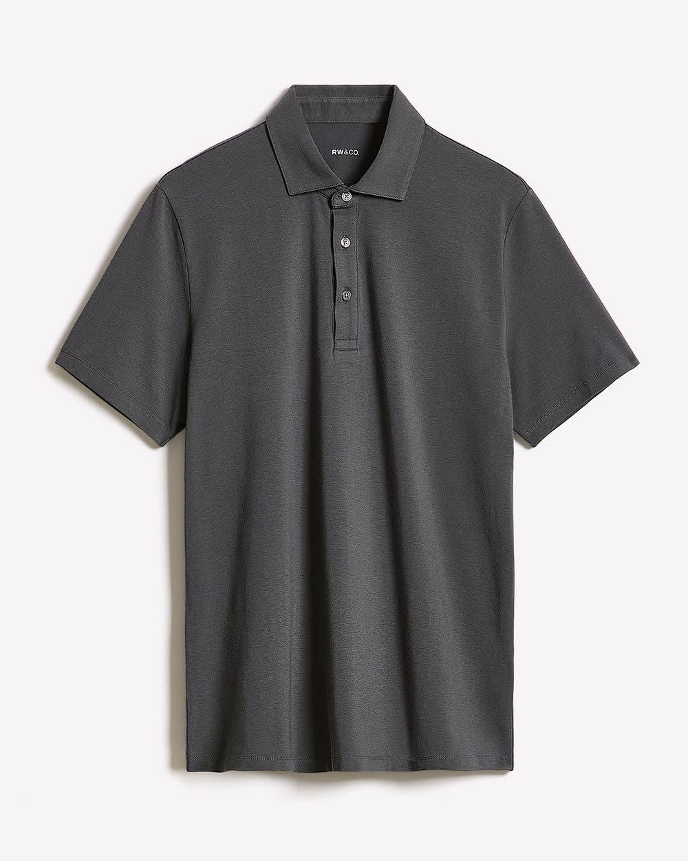 Polo à Manches Courtes en Coton Supima (R)