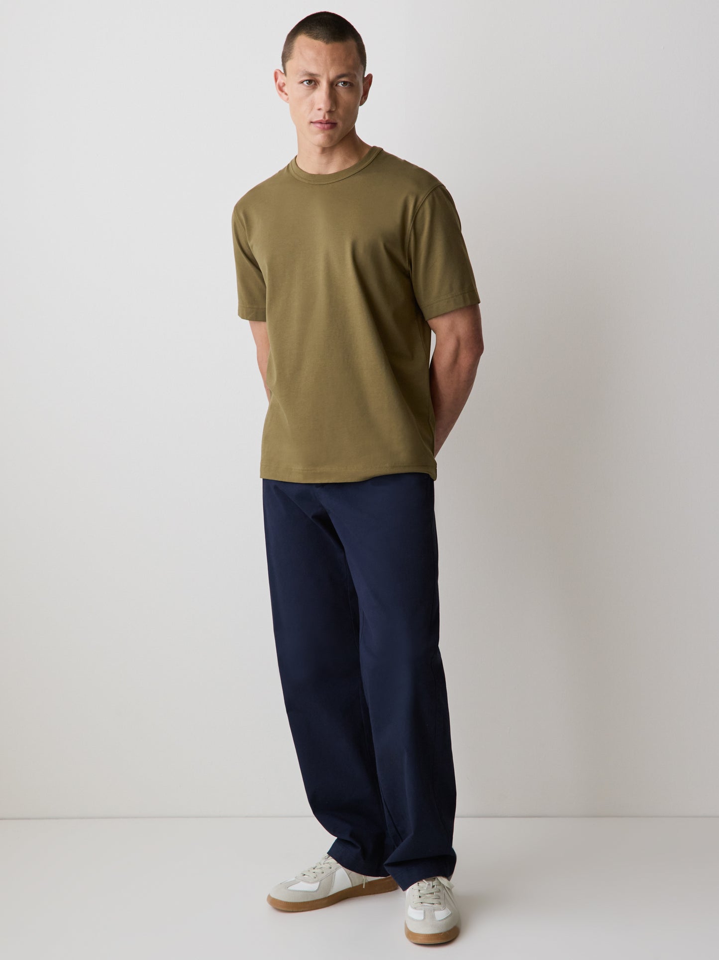 Men's Knit Crewneck T-Shirt Supima Cotton