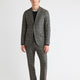 Slim Fit Charcoal Checkered Suit Pant