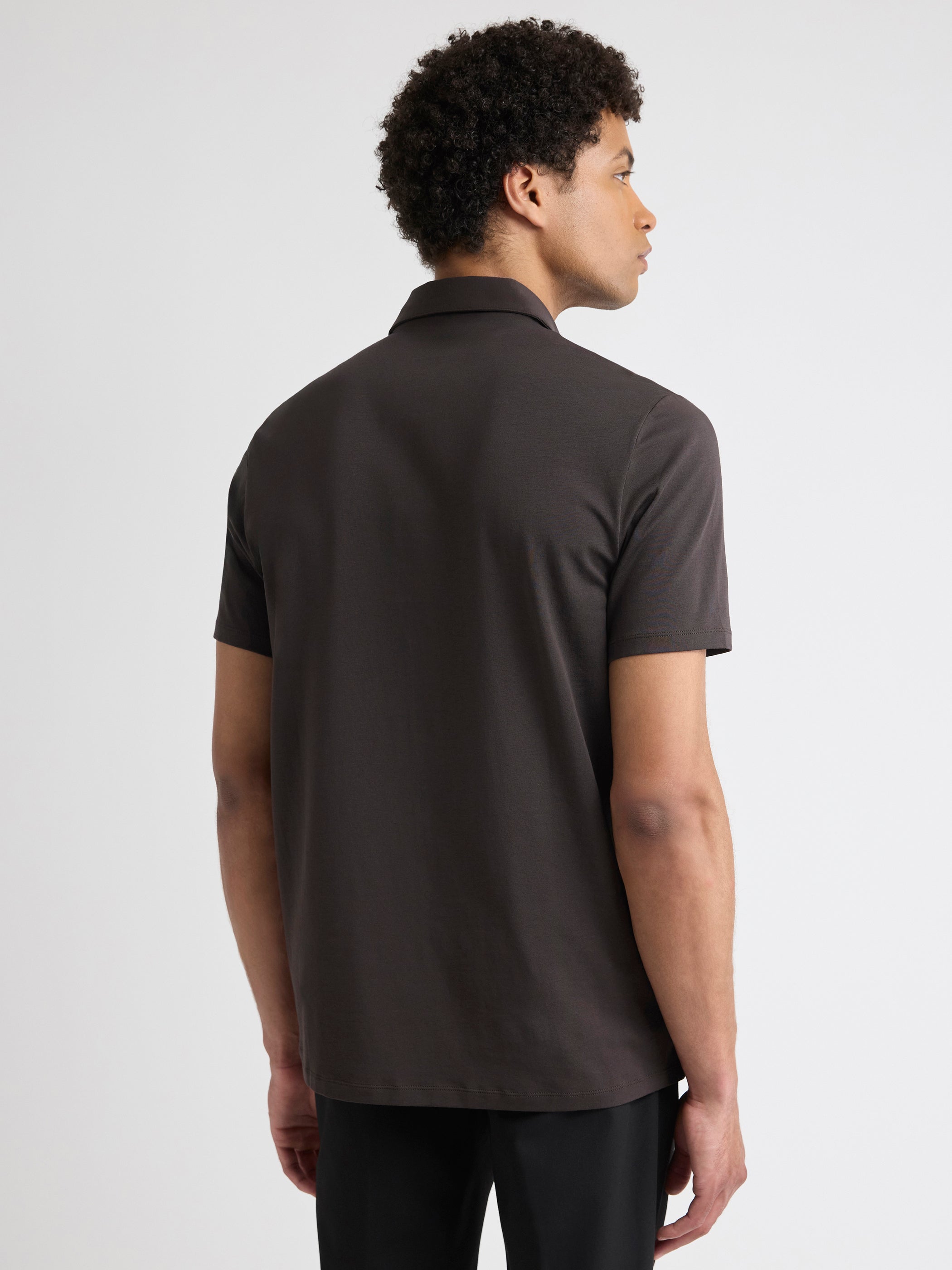 Polo à Manches Courtes en Coton Supima (R)