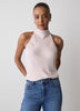Woven Silky Crepe Halter Blouse