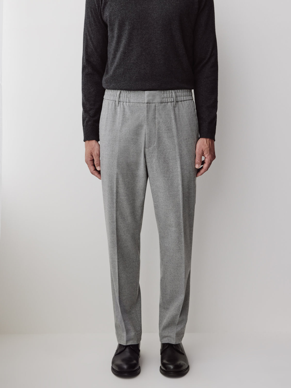 Tailored-Fit Brushed-Knit Pant