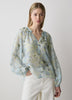 Woven Lyocell Voile Puff Sleeve Blouse