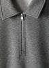 Long-Sleeve Half-Zip Polo Sweater