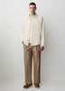 Woven Cotton Tailored Collar Overshirt