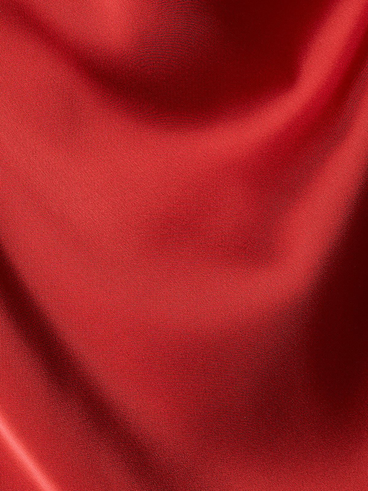 Satin Drapey Neck Extended Sleeve Blouse