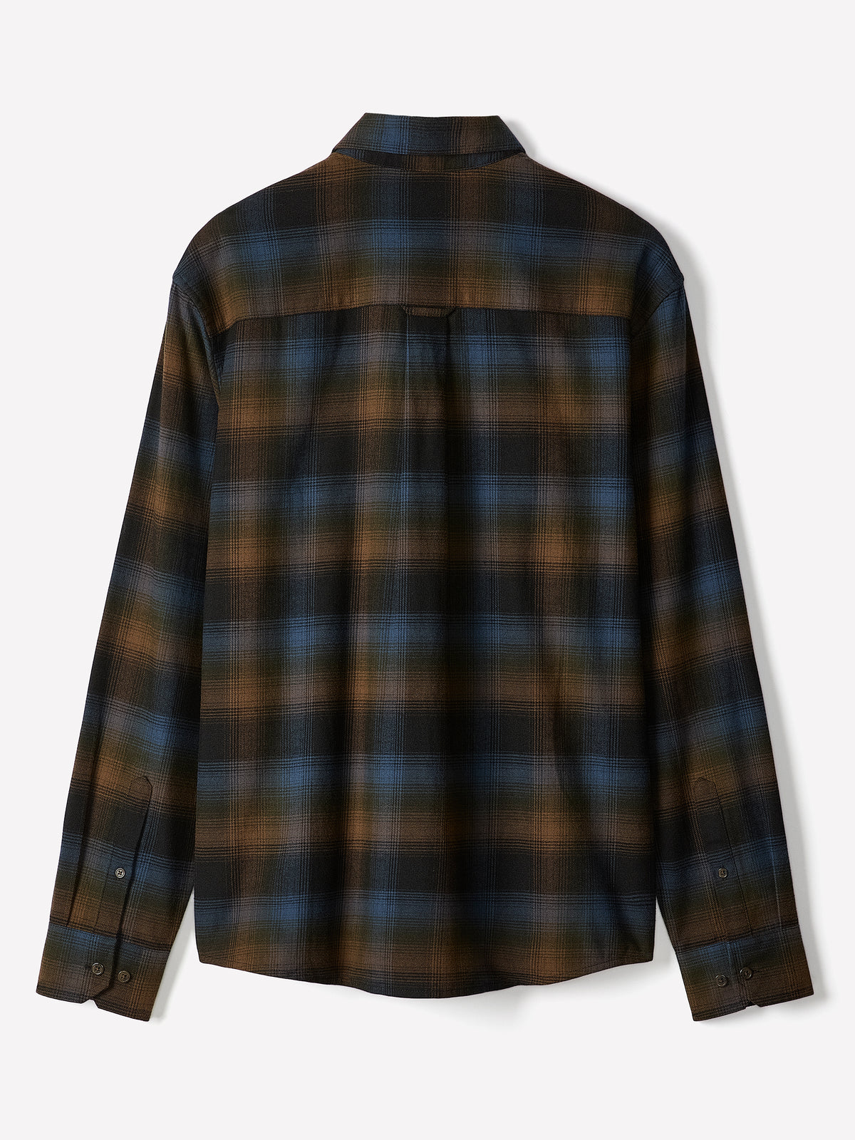 Long Sleeve Check Flannel Shirt Cotton