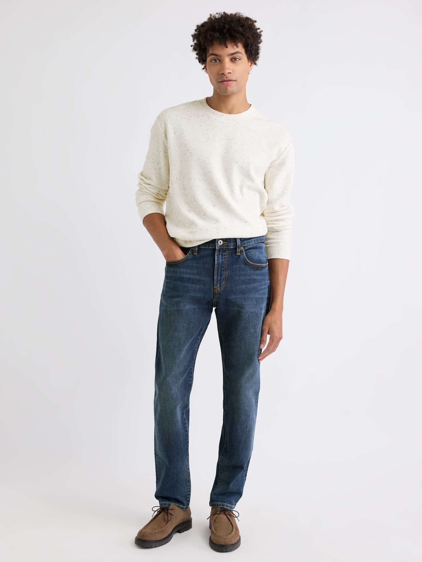 Slim-Fit Dark-Wash Jeans