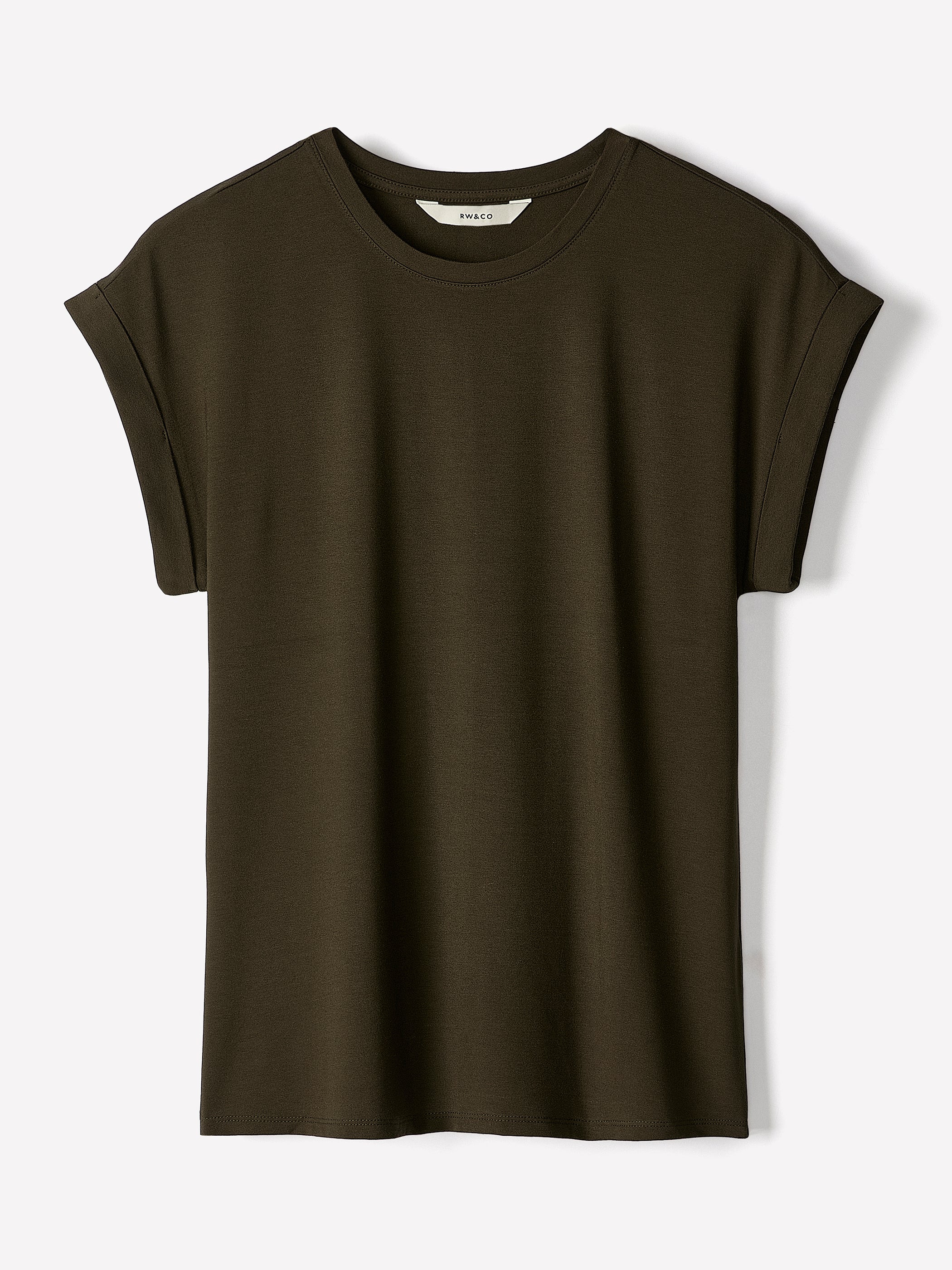 Extended-Sleeve Crew-Neck Tee