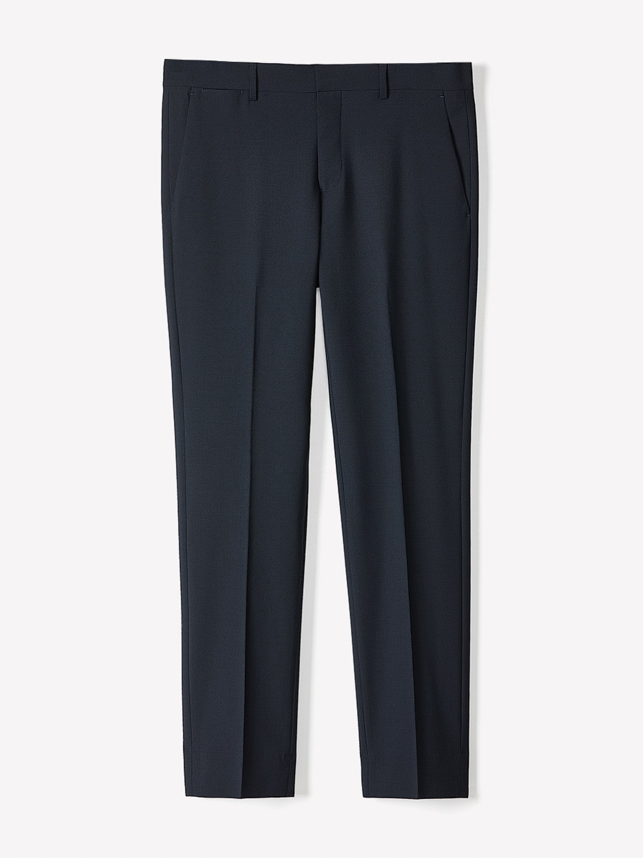 Slim Fit Navy Wool Suit Pant