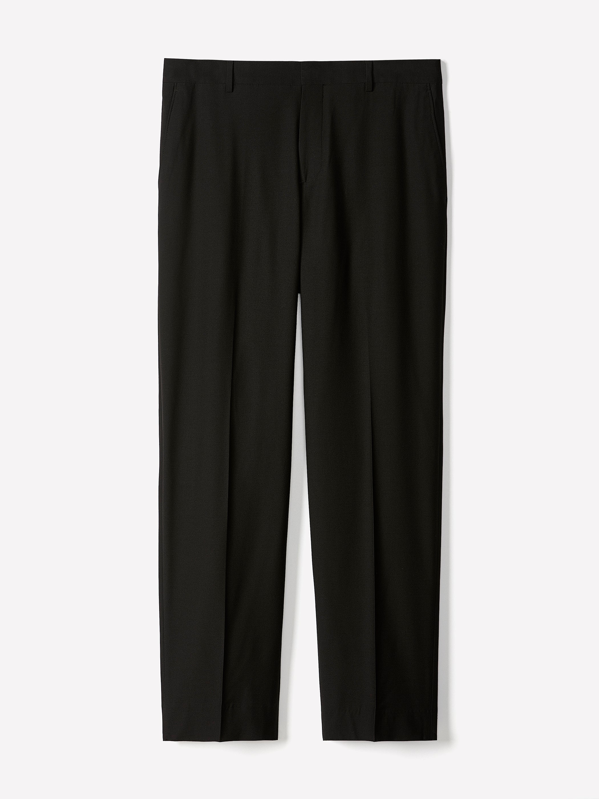 Straight Fit Wool Blend Pant