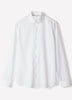 Slim Fit Cotton Woven Shirt with Stand Collar