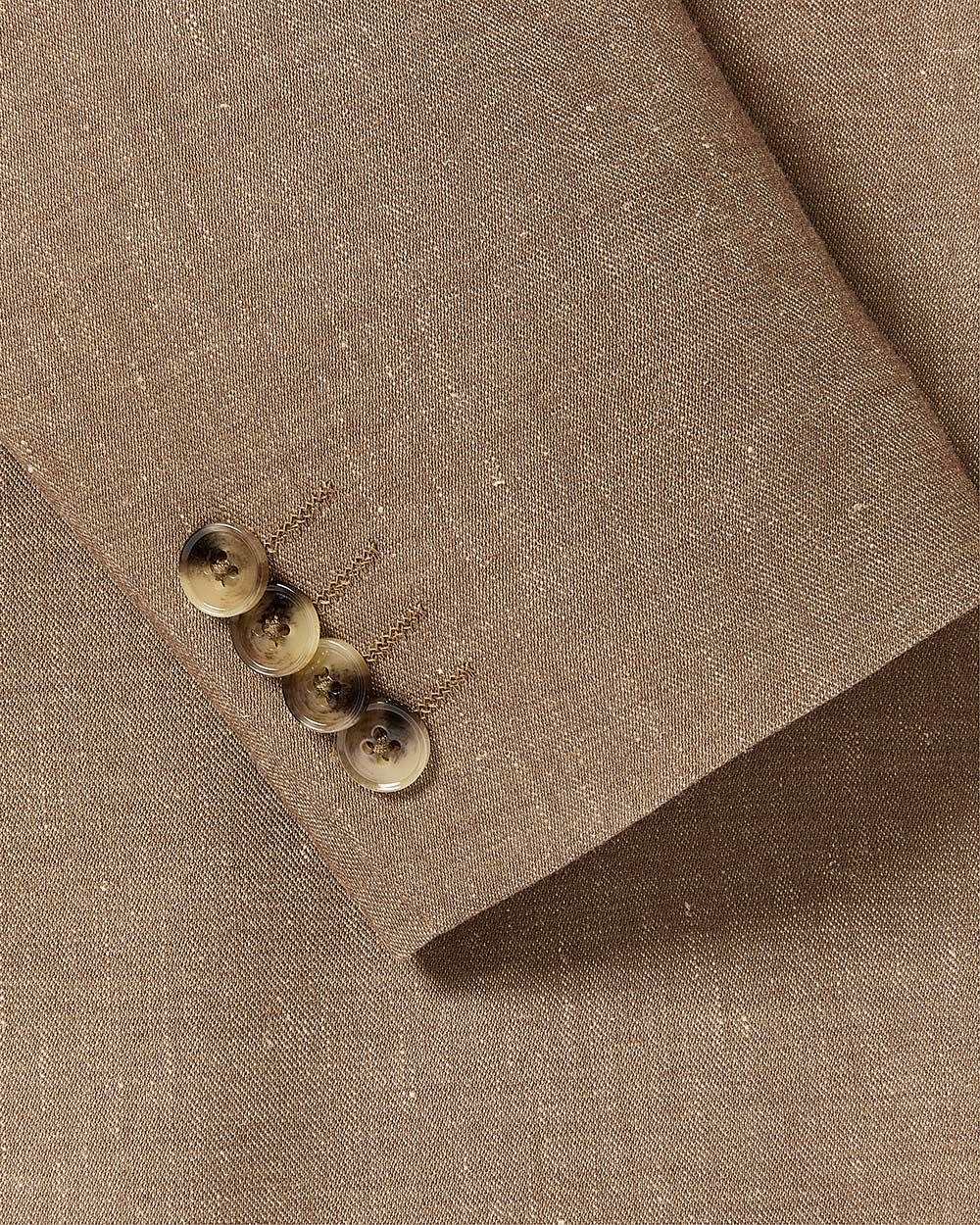 Veston en Lin Extensible à Coupe Étroite