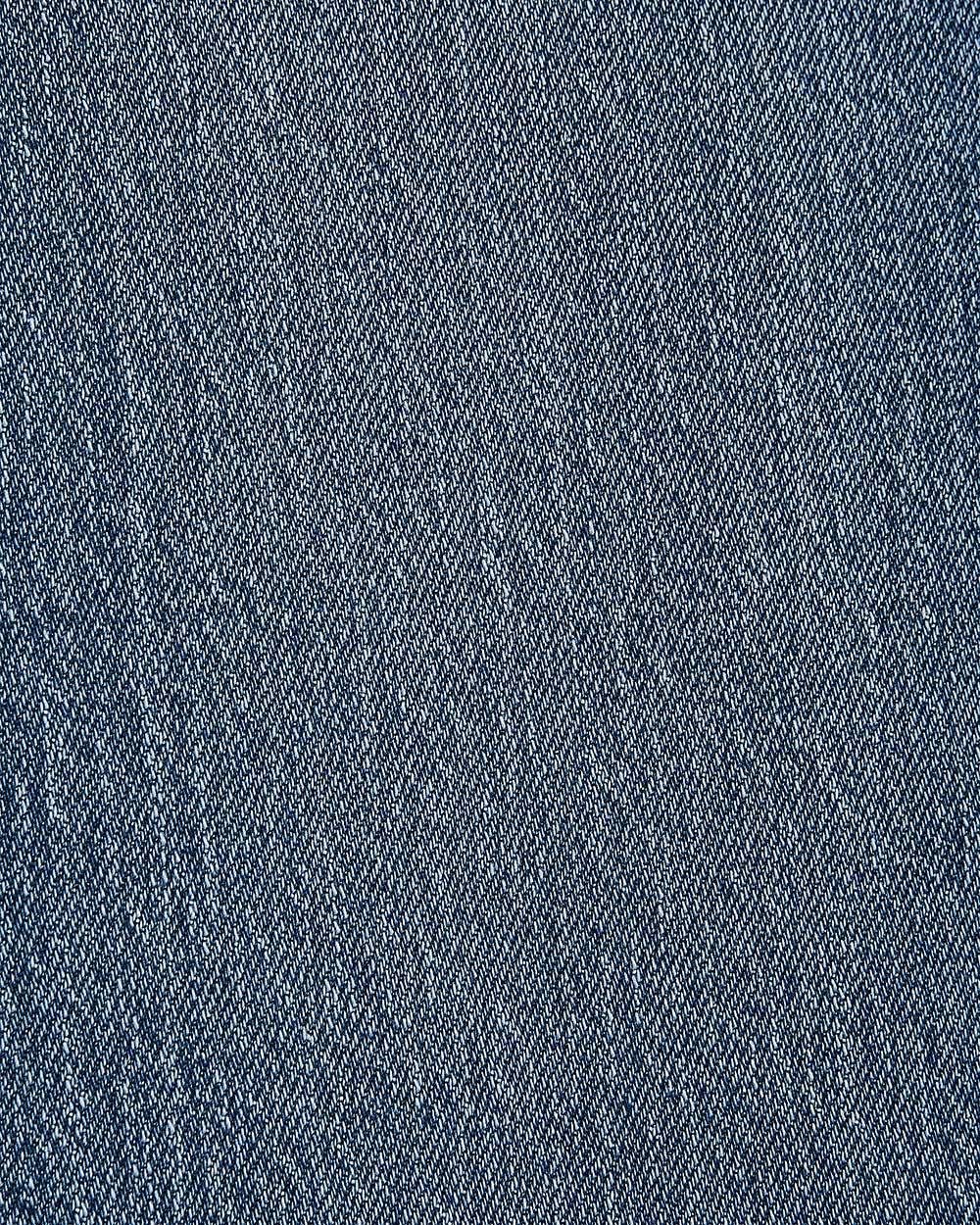 Long Medium-Wash Straight-Leg Jeans