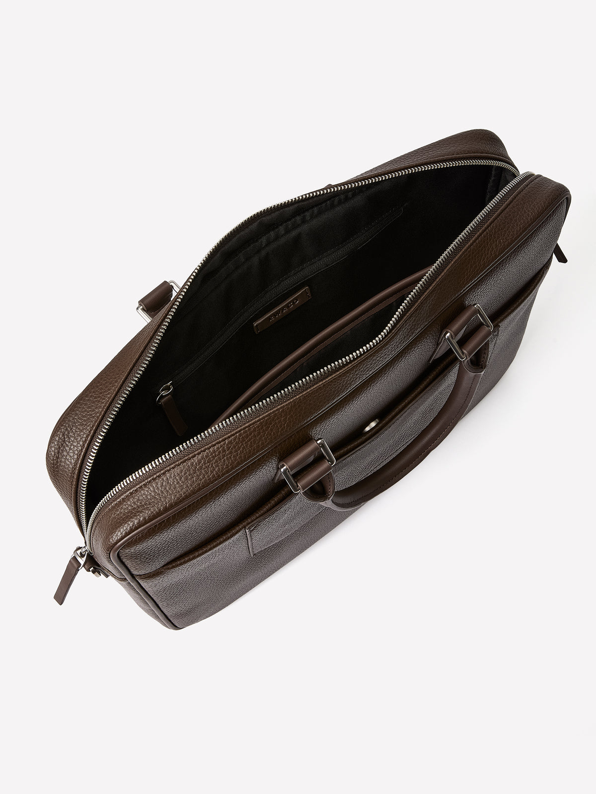 Faux Leather Briefcase with Handle