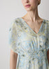 Woven Dress with Lyocell Flutter Sleeves