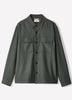Overshirt Solid Wool Blend